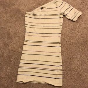 Sexy one shoulder sweater dress